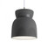 Large Hourglass Pendant (254|CER-6515-GRY-NCKL-WTCD)