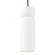 Tall Hourglass Pendant (254|CER-6510-WHT-NCKL-BKCD)