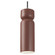 Tall Hourglass LED Pendant (254|CER-6510-CLAY-NCKL-BKCD-LED1-700)