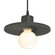 Saucer Pendant (254|CER-6325-PWGN-MBLK-BKCD)