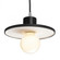 Saucer Pendant (254|CER-6325-CRB-CROM-BKCD)