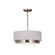 Tate 16'' LED Semi-Flush Drum Pendant (254|FAB-4475-WHTE-NCKL)