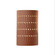 Small LED Cactus Cylinder - Open Top & Bottom (Outdoor) (254|CER-2285W-CLAY-LED1-1000)