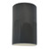 Large LED Cylinder - Closed Top (254|CER-1260-GRY-LED1-1000)