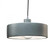 Dish Pendant (254|CER-6460-PWGN-CROM-BKCD)