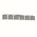 Regency 6-Light Bath Bar (254|FAB-8436-55-GRAY-NCKL)