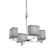 Tetra 5-Light Chandelier (254|FAB-8420-55-GRAY-CROM)
