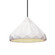Geometric 1-Light LED Pendant (254|CER-6450-WHT-NCKL-BKCD-LED1-700)