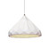 Geometric 1-Light LED Pendant (254|CER-6450-WHT-DBRZ-WTCD-LED1-700)