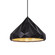 Geometric 1-Light Pendant (254|CER-6450-CBGD-MBLK-BKCD)