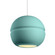 Large Sphere 1-Light Pendant (254|CER-6415-RFPL-ABRS-WTCD)