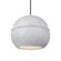 Large Sphere 1-Light Pendant (254|CER-6415-CONC-ABRS-BKCD)