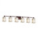 Tetra 6-Light Bath Bar (254|GLA-8426-26-WHTW-DBRZ)