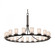 Dakota 21-Light 1-Tier Ring LED Chandelier (254|FSN-8716-10-SEED-MBLK-LED21-14700)