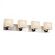 Modular 4-Light LED Bath Bar (254|PNA-8924-55-WAVE-NCKL-LED4-2800)
