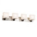 Modular 4-Light Bath Bar (254|FSN-8924-55-OPAL-NCKL)