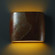 Wide ADA Oval LED Wall Sconce- Open Top & Bottom (254|CER-8855-SLTR-LED2-2000)