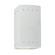 Small LED Rectangle w/ Perfs - Open Top & Bottom (254|CER-0925-WHT-LED1-1000)