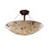 18'' LED Semi-Flush Bowl w/ Pair Cylindrical Finials (254|ALR-9651-35-DBRZ-F1-LED3-3000)