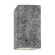 Small ADA Rectangle w/ Perfs - Open Top & Bottom (254|CER-5925-GRAN)