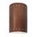 Small Cylinder w/ Perfs - Closed Top (Outdoor) (254|CER-0990W-ANTC)