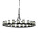 Dakota 21-Light 1-Tier Ring Chandelier (254|WGL-8716-10-GRCB-MBLK)