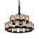 Dakota 21-Light 2-Tier Ring Chandelier (254|FSN-8767-10-MROR-DBRZ)