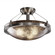 18'' Round Semi-Flush Bowl w/ Ring (254|FSN-9681-35-OPAL-MBLK)