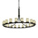 Dakota 21-Light 1-Tier Ring Chandelier (254|POR-8716-10-WAVE-MBLK)