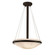 18'' Round Pendant Bowl w/ Ring (254|CLD-9691-35-MBLK)