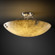 18'' Semi-Flush Bowl w/ Pair Cylindrical Finials (254|CLD-9651-35-DBRZ-F1)