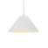 Large Avola 1-Light Pendant (254|CER-6645-WHT-NCKL-BEIG-TWST-LED1-700)
