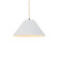 Small Avola 1-Light Pendant (254|CER-6640-WTWT-MBLK-BEIG-TWST-LED1-700)