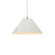 Small Avola 1-Light Pendant (254|CER-6640-MAT-MBLK-BEIG-TWST)