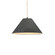 Small Avola LED 1-Light Pendant (254|CER-6640-GRY-MBLK-BEIG-TWST-LED1-700)