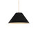 Small Avola 1-Light Pendant (254|CER-6640-BLK-ABRS-BEIG-TWST-LED1-700)