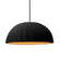 Pleated Dome 1-Light Pendant (254|CER-6633-CBGD-MBLK-BKCD)