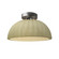 Pleated Dome Semi-Flush (254|CER-6623-VAN-NCKL)
