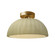 Pleated Dome Semi-Flush (254|CER-6623-VAN-BRSS)