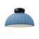 Pleated Dome Semi-Flush (254|CER-6623-SKBL-MBLK)