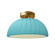 Pleated Dome Semi-Flush (254|CER-6623-RFPL-BRSS)