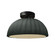 Pleated Dome Semi-Flush (254|CER-6623-PWGN-MBLK)