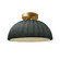 Pleated Dome Semi-Flush (254|CER-6623-PWGN-BRSS)