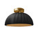 Pleated Dome Semi-Flush (254|CER-6623-CBGD-BRSS)