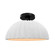 Pleated Dome Semi-Flush (254|CER-6623-BIS-MBLK-LED1-700)