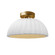Pleated Dome Semi-Flush (254|CER-6623-BIS-BRSS)