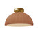 Pleated Dome Semi-Flush (254|CER-6623-ADOB-BRSS-LED1-700)