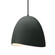 Medium Brisa LED 1-Light Pendant (254|CER-6613-PWGN-MBLK-BKCD-LED1-700)