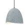 Medium Brisa 1-Light Pendant (254|CER-6613-CONC-MBLK-BKCD)
