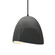 Small Brisa 1-Light Pendant (254|CER-6610-GRY-MBLK-BKCD)